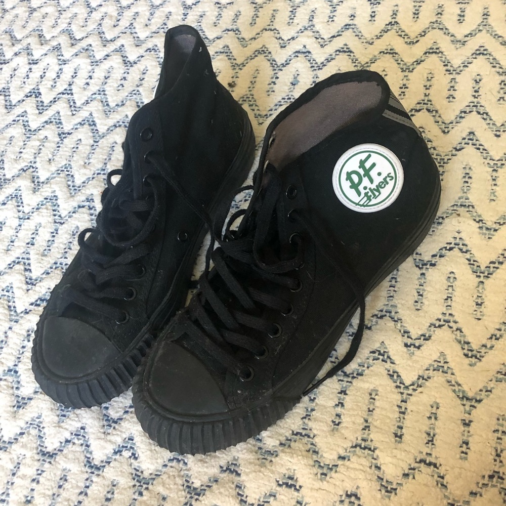 PF FLYERS black, Size 8, slip/oil resistant soles! Brand new!